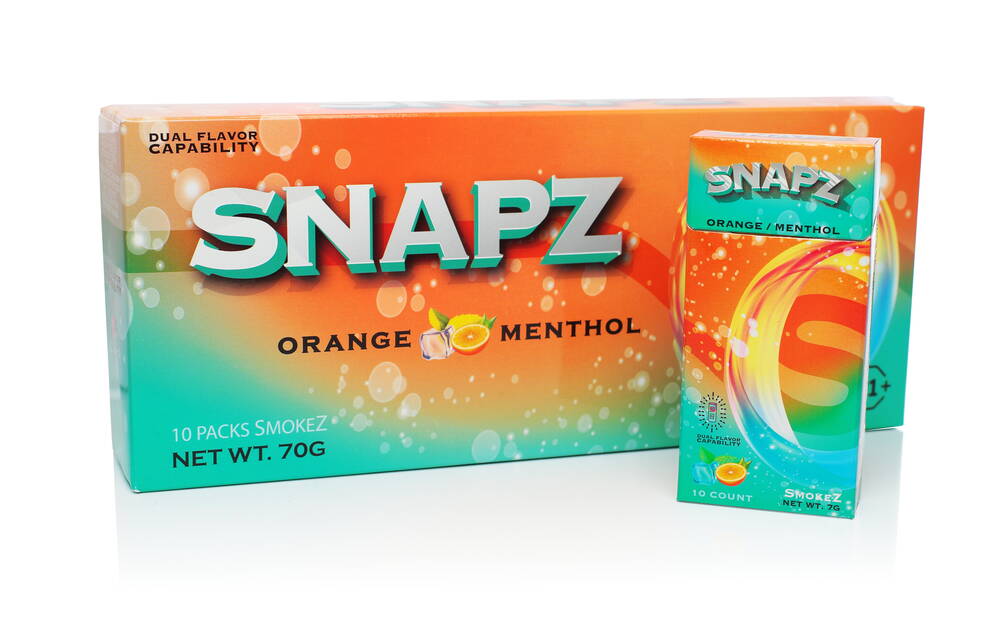 Snapz Hemp Smokez – Orange Menthol [SOLD OUT]